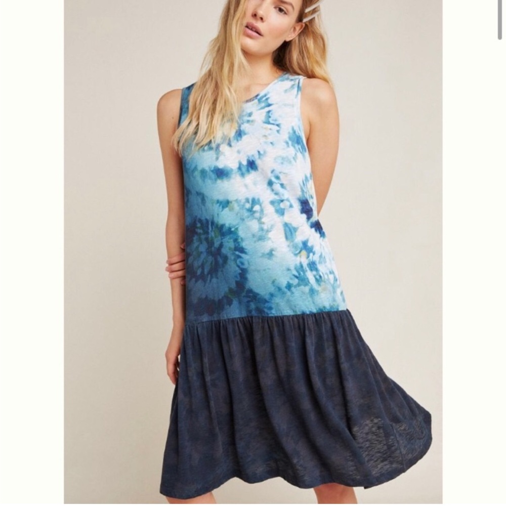 Anthropologie linen Saturday Sunday Maisie Dress